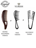 Tarak Seti Mucizevi+kepek Kaldırma+wax Tarağı Seti thumbnail 5