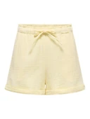 Only   ONLTHYRA SHORT STRING SHORTS CS WVN Kadın Sarı Şort - 15373387 thumbnail 1