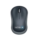 Factor M M1 Süper Sessiz Kompact Kablosuz Mouse Siyah thumbnail 1