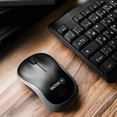 Factor M M1 Süper Sessiz Kompact Kablosuz Mouse Siyah thumbnail 3
