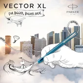 Parker Dolma Kalem Vector Xl Matte Teal M Blue thumbnail 2