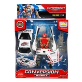 1:32 Sesli ve Işıklı Dönüşebilen Robot thumbnail 3