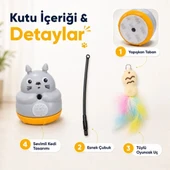 Kedi Şekilli Dönen Peluş Balıklı Olta Oyuncağı thumbnail 4