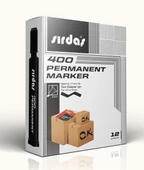Sırdaş Permanent Marker 12'li Paket Siyah 400 thumbnail 1