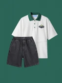 La ciel Paris Tennis Tshirt + Antrasit Şort thumbnail 2