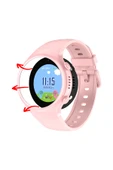Wiky Watch 5S Uyumlu Kasa Kordon Set Pembe thumbnail 2