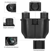 Nikula Binoculars 10x25 Dürbün Siyah thumbnail 3
