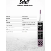 Selsil Silikonize Siyah Mastik 500 Gr. thumbnail 3