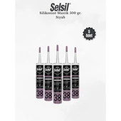 Selsil Silikonize Siyah Mastik 500 Gr - 3 Adet thumbnail 1