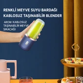 Arow TR-4454-A Enjoy Multipurpose Şarjlı Smoothie Blender-Mor thumbnail 4