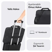 MACK MCE-1712 16 CODE Eco Notebook Çantası Siyah thumbnail 4