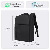 MACK MCE-1722 16 CODE Eco Notebook Sırt Çantası Siyah thumbnail 2
