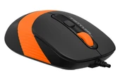 A4TECH FM10 Kablolu USB 1600dpi Siyah/Turuncu Mouse thumbnail 2