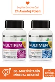 Suda Vitamin MULTIMEN 50+ 50 Kapsül + MULTIFEM 50+ 50 Kapsül thumbnail 1