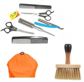Alfa Set24 6Lı Berber Seti + Ense Fırçası + Penuar thumbnail 1