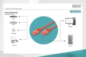 Digitus Patch Kablo Cat6 Kırmızı (0.5m) thumbnail 2
