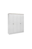 VENATTO Smart 4 Kapılı Dolap (%100MDF) BEYAZ thumbnail 4