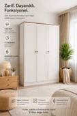 VENATTO Smart 3 Kapılı Dolap(%100MDF) BEYAZ thumbnail 1