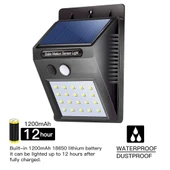 20 Ledli Hareket Sensörlü Dış Mekan Solar Lamba thumbnail 2