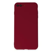 Apple İphone 7 Plus Kılıf First Silikon - Bordo thumbnail 1