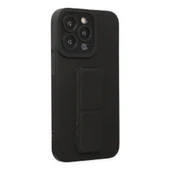 Apple İphone 14 Pro Kılıf Mega Standlı Silikon - Siyah thumbnail 5