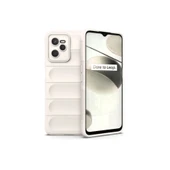 Realme C35 Kılıf Optimum Silikon - Krem thumbnail 1
