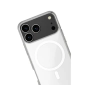 Apple İphone 17 Pro Kılıf Magneticsafe Şeffaf Silikon - Şeffaf thumbnail 2
