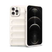 Apple İphone 12 Pro Kılıf Optimum Silikon - Krem thumbnail 1