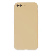 Apple İphone 7 Plus Kılıf First Silikon - Gold thumbnail 1
