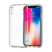 Apple İphone X Kılıf Lüx Şeffaf Silikon thumbnail 1
