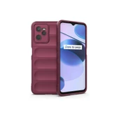 Realme C35 Kılıf Optimum Silikon - Bordo thumbnail 1