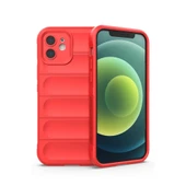 Apple İphone 12 Kılıf Optimum Silikon - Kırmızı thumbnail 1