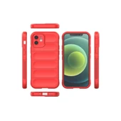 Apple İphone 12 Kılıf Optimum Silikon - Kırmızı thumbnail 3