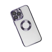 Apple İphone 14 Pro Kılıf Slot Silikon - Mor thumbnail 3