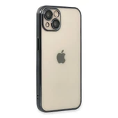 Apple İphone 14 Kılıf Razer Lensli Silikon - Siyah thumbnail 2