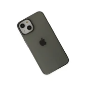 Apple İphone 14 Plus Kılıf Pc Sert Şeffaf Kapak - Siyah thumbnail 3