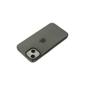 Apple İphone 14 Plus Kılıf Pc Sert Şeffaf Kapak - Siyah thumbnail 5