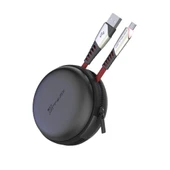 Dc16 Micro Usb Kablo 1m 2.4a - Kırmızı thumbnail 2