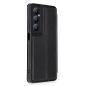 Realme C65 Kılıf Flip Cover - Siyah thumbnail 2