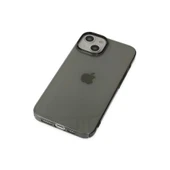 Apple İphone 14 Plus Kılıf Pc Sert Şeffaf Kapak - Siyah thumbnail 4
