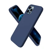 Apple İphone 12 Pro Kılıf First Silikon - Lacivert thumbnail 1
