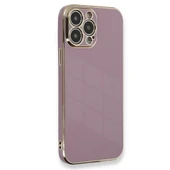 Apple İphone 15 Pro Kılıf Volet Silikon - Mor thumbnail 1