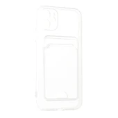 Apple İphone 11 Kılıf Kart Şeffaf Silikon - Şeffaf thumbnail 2