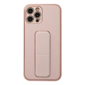 Apple İphone 12 Pro Kılıf Coco Deri Standlı Kapak - Pembe thumbnail 1