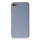 Apple İphone 7 Kılıf Volet Silikon - Mavi thumbnail 2