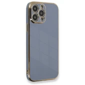 Apple İphone 13 Pro Kılıf Volet Silikon - Mavi thumbnail 1