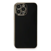 Apple İphone 13 Pro Max Kılıf Volet Silikon - Siyah thumbnail 2