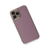 Apple İphone 13 Pro Kılıf Volet Silikon - Mor thumbnail 3