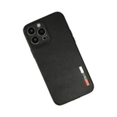 Apple İphone 13 Pro Max Kılıf Loop Deri Silikon - Siyah thumbnail 3