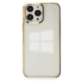 Apple İphone 13 Pro Max Kılıf Element Silikon - Gold thumbnail 1